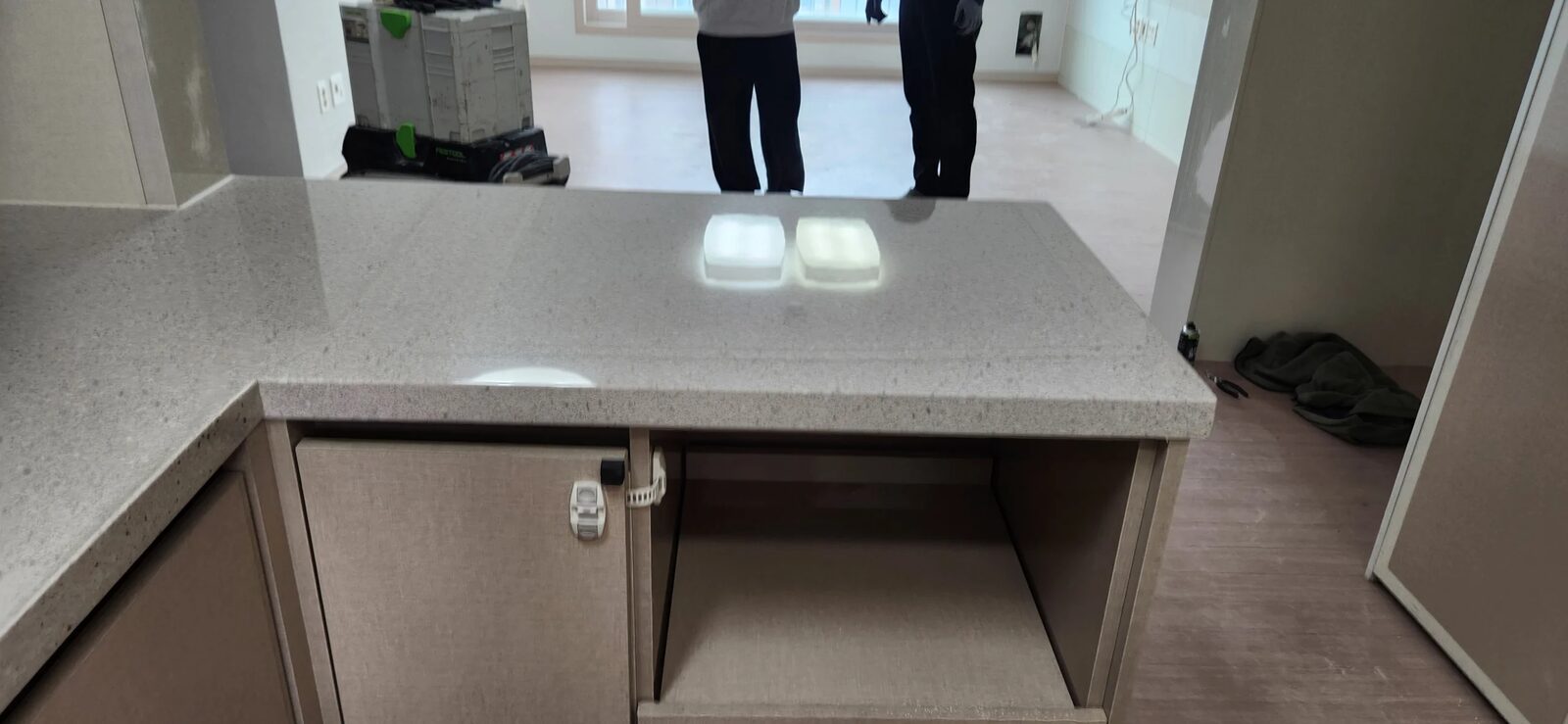 남동 정비공장 콘크리트면갈이 현장 사진